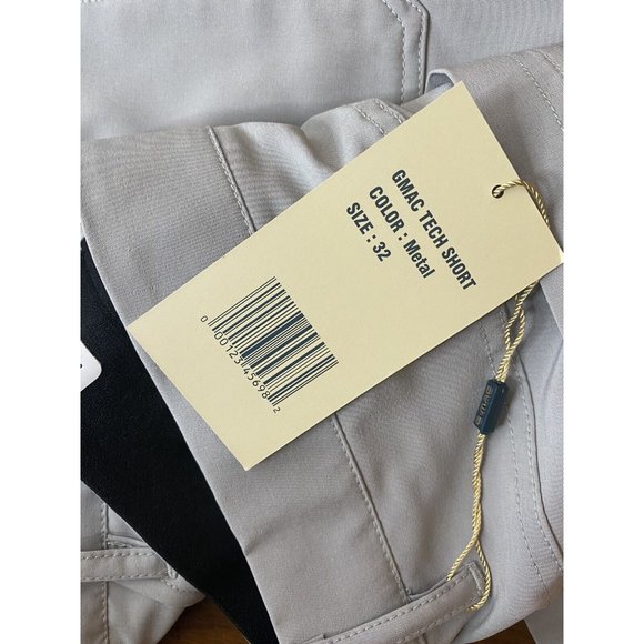 G Mac Apparel Gray Shorts Size 32 New Flat Front Quick Drying Comfort Waist - Picture 4 of 4